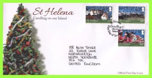 St Helena 2016 Carolling on the Island set First Day Cover - Picture 1 of 1