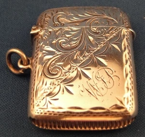 Victorian Sterling Silver Vesta Case - Picture 1 of 4