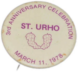 1978 Duluth Minnesota St. Urho's Day Celebration Pinback Button 4 - Picture 1 of 2