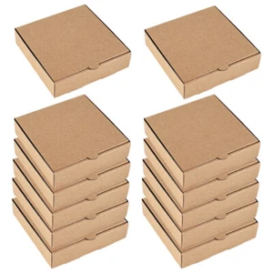 12pcs Takeout Pizza Preservation Box Thicken Paper Pizza Wrapping Box Pizza - Picture 1 of 12