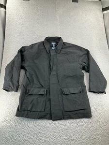 Vintage Polo Ralph Lauren Jacket Mens Large Black Wool Lined Parka Chore Field - Picture 1 of 24