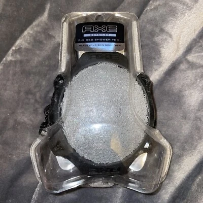 AXE Detailer Herramienta de Ducha de 2 Caras Hombre Cuerpo Puf Depurador Esponja Suavizante-Negro Foto 1 de 2
