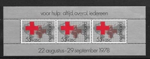 Netherlands 1978 - Red Cross Mini sheet - MNH - Picture 1 of 3