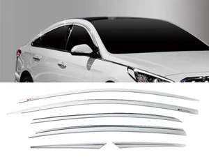 Parasol ventana humo lluvia cromo ventilación 6 piezas (se adapta a: HYUNDAI 2015-2019 Sonata LF) - Imagen 1 de 9