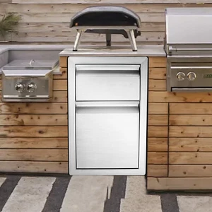 Stainless Steel BBQ Drawers Outdoor Kitchen Island Door Drawer BBQ Grills - Picture 1 of 21