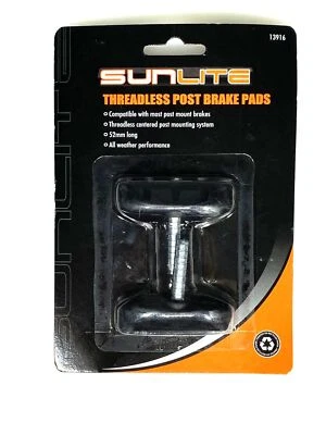 1 Par de Pastillas Sunlite Sin Rosca 52mm Poste Freno Bicicleta Bicicleta Bicicleta Nuevas Foto 1 de 3