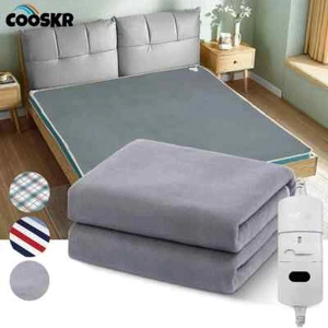 Coperta King Elettrica Full Size Riscaldata Sherpa Letto Matrimoniale Pile Calore 220v Spina Eu - Foto 1 di 27