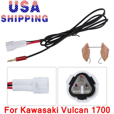 US 51" Premium Audio MP3 Cable Connect Harness For Kawasaki Vulcan 1700 2009-20 - Image 1 of 4