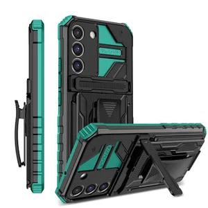 Für Samsung Galaxy S24 FE S23 Ultra robuste Ständer Hülle Cover + abnehmbarer Backclip - Bild 1 von 16