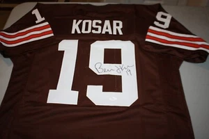 CLEVELAND BROWNS BERNIE KOSAR #19 SIGNED HOME CUSTOM JERSEY JSA CERT - Picture 1 of 2