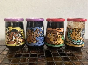 DISNEY THE LION KING II Simba's Pride Welch's Jelly Glass Jars 1998 SET OF FOUR - Picture 1 of 3