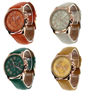 Reloj Elegante Geneva Pulsera Original Mujer Unisex Hombre Cuarzo Moderno Ri - Imagen 1 de 8