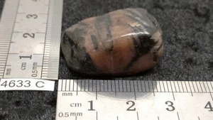 CHIASTOLITH ANDALUSIT - Natur Rollstein - Mineralien Lithotherapie Reiki - Bild 1 von 3