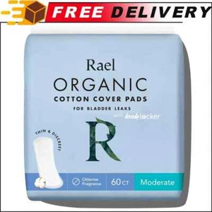 Almohadillas para incontinencia Rael para mujer cubierta de algodón orgánico absorción pesada, núcleo de 4 capas - Imagen 1 de 9