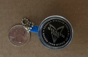 Yomega mini Yo-Yo Vintage Keychain Stealth Fire Black Clear NEW Collectable 1998 - Picture 1 of 2