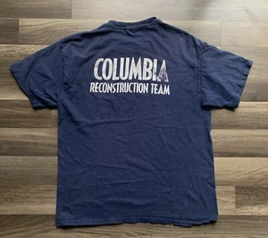 Camiseta De Colección Columbia Space Shuttle Reconstruction Team Para Hombre GRANDE Azul - Imagen 1 de 6