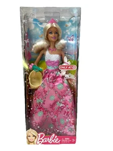 Barbie Fairytale Magic Doll 2012 Mattel Basket & Bunny W2942 giocattolo da collezione raro - Foto 1 di 12