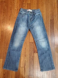 LEVIS 514 Denim Blue Jeans Boys Straight Leg Slim Fit Reg Size 10  25"x 25"  - Picture 1 of 5