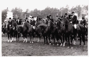 Horsesports Group of Horse Riders Vintage RPPC C400 - Imagen 1 de 2