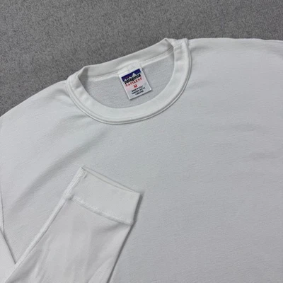Vintage 90s Patagonia Capilene Long Sleeve Shirt Men M White Base Layer USA 1998 - Image 1 of 4