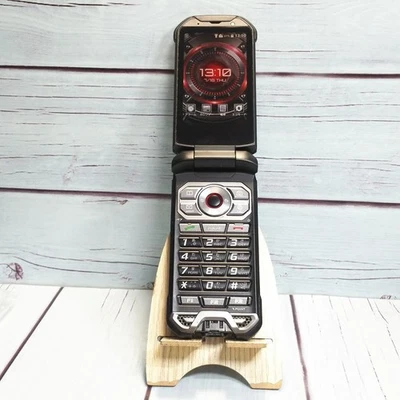 KYOCERA TORQUE X01 KYF33 Wi-Fi Flip Cellulare Android Argento Rosso Portale E... - Immagine 1 di 4