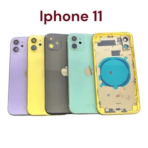 iPhone 11 Backcover Gehäuse mit Rahmen Ersatzteil OEM Schwrz Gelb Grün Violett - Bild 1 von 8