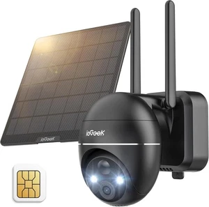ieGeek 4G LTE Cellular Security Camera Solar with SIM Card,2K PTZ Outdoor Camera - Picture 1 of 9