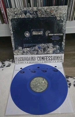 Dashboard Confessional - A Mark ● A Mission ● A Brand ● A Scar Vinyl LP UO Blue  - Image 1 of 4