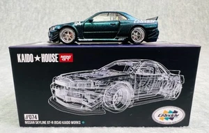 🎌🎌ABIERTO Kaido House MINI GT Nissan Skyline GT-R R34 Kaido Works GReddy 074🎌🎌 - Imagen 1 de 13