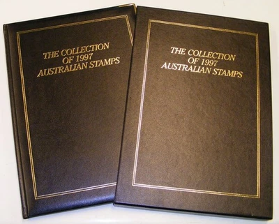 Australia Post 1997 Leather Year Album collection PO Cost $87.95 Retail $150 MUH - Image 1 of 4