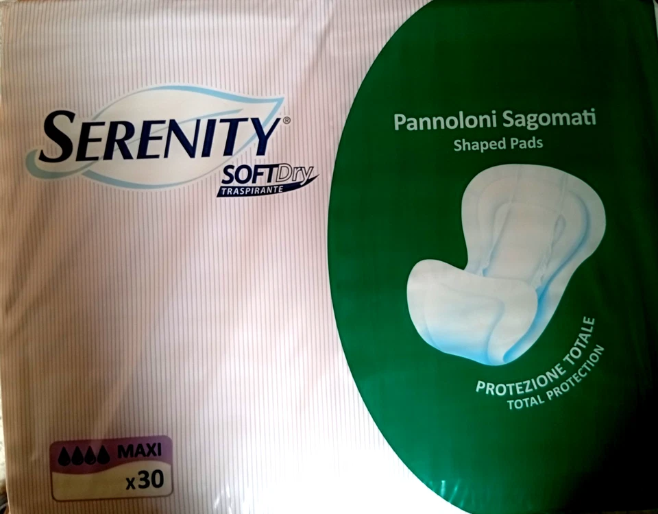 120 Pannoloni Serenity Sagomati Soft Dry traspiranti maxi protezione 4 gocce - Immagine 1 di 1