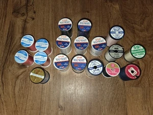Vintage Polyester NOS  Sewing Thread  Made in USA 2 and 3 Ply Lot of 18 - Picture 1 of 10