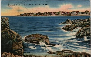 CPA Carte Postale Etats Unis Concordville from Union Bluffs York Beach VM96061ok - Picture 1 of 2
