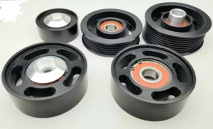 2003-2007 M113k E55 AMG Mercedes Billet black 5 Piece Idler Kit. - Bild 1 von 3
