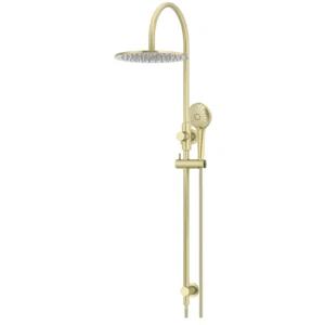Meir Round Overhead Shower Rail - Three Function Hand Shower Set 300mm Tiger Bro - Picture 1 of 1