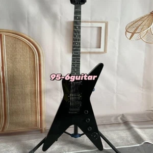 Gloss Black MLX Floyd Electric Guitar HPL Fretboard 2H Pickups FR Bridge - Picture 1 of 7