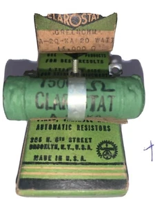 CLAROSTAT 15,000 Ohm 20 Watt Adjustable Resistor New In Box. - Picture 1 of 12