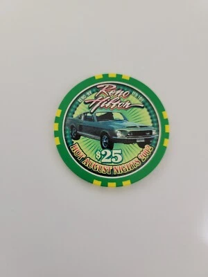 $25 Reno Hilton Casino, NV.chip Hot August Nights 2002. LTD 100 - Image 1 of 2