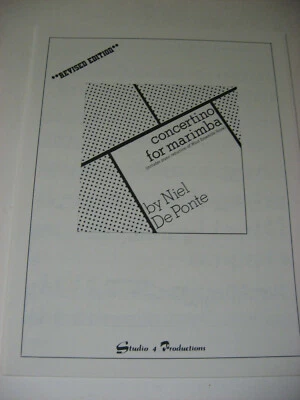 Niel De Ponte Concertino for Marimba with Piano Reduction Sheet Music Studio 4 - Image 1 of 4