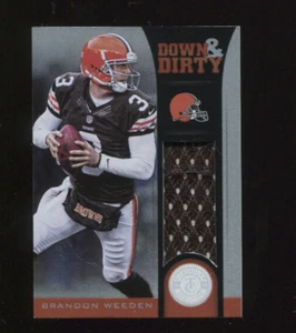 Brandon Weeden #/299 2012 totalmente certificado Down and Dirty Materials #6 - Imagen 1 de 1