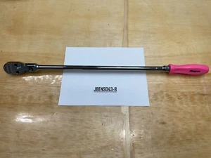 Snap-on Tools USA NEW PINK 1/2" Drive Hard Grip Long Flex Head Ratchet SHLFD80AP - Foto 1 di 12