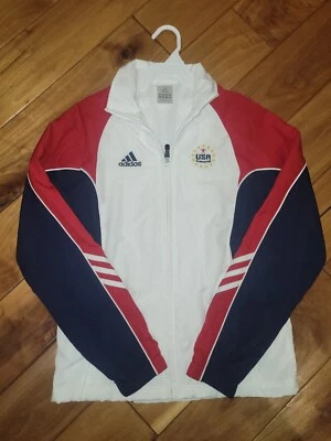 Chaqueta de la Selección Nacional de Gimnasia ADIDAS EE. UU. Talla Adulto Extra Pequeña Foto 1 de 4