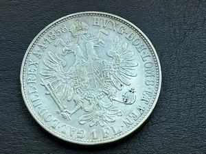 Gulden 1858 M Mailand Franz Josef - Silber W/24/322 - Picture 1 of 2