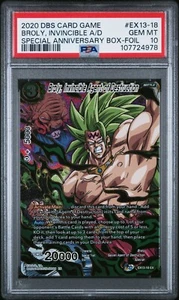 Broly Invincible Agent of Destruction EX Foil Dragon Ball Super Card Game PSA 10 - Picture 1 of 4