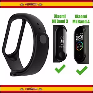 Recambio para Pulsera Actividad Xiaomi Mi Band 4 3 Smartwatch Correa Reloj Negro - Imagen 1 de 1