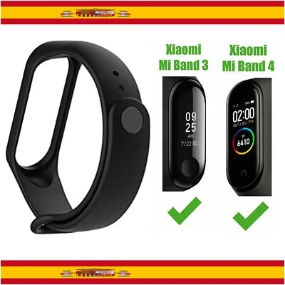 Recambio para Pulsera Actividad Xiaomi Mi Band 4 3 Smartwatch Correa Reloj Negro