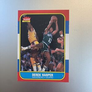 1986-87 Fleer Derek Harper #44 NM