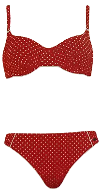 Naturana Frauen Bademode Damen Bügel Bikini  Punkte rot-weiss Cup C Gr. 36 - 46 - Bild 1 von 4
