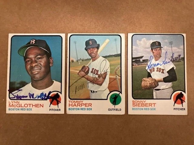 Tarjeta Topps 1973 firmada por Sonny Siebert Red Sox con certificado de autenticidad subasta por una tarjeta Foto 1 de 1