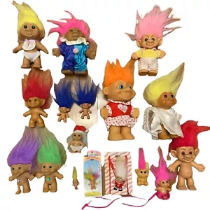 TROLL DOLLS 17 Pencil Toppers 60er bis 1990er FOREST, UNEEDA, RUSS, DAM, ACE, TNT - Bild 1 von 10